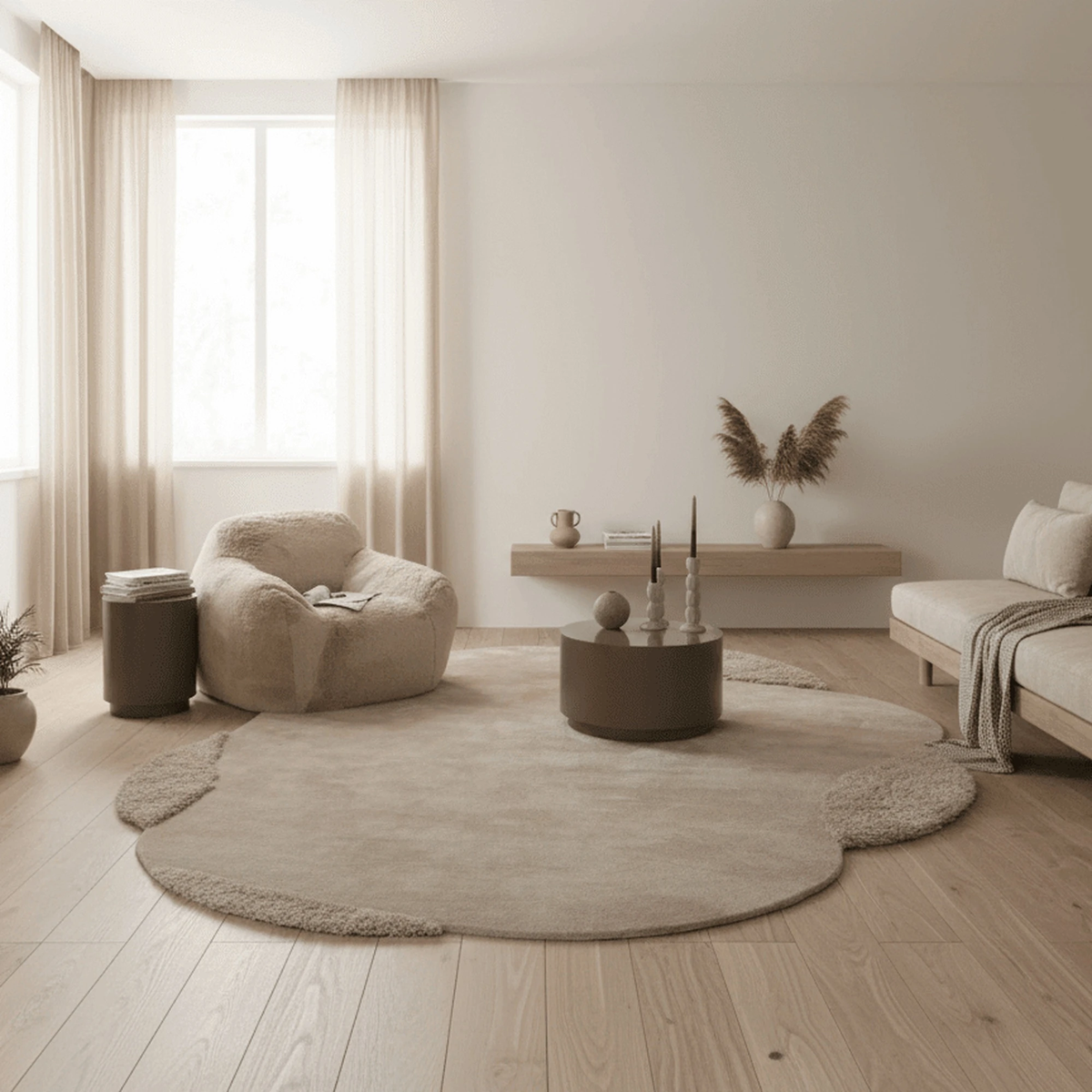 Harmony Wave Hand-Woven Carpet