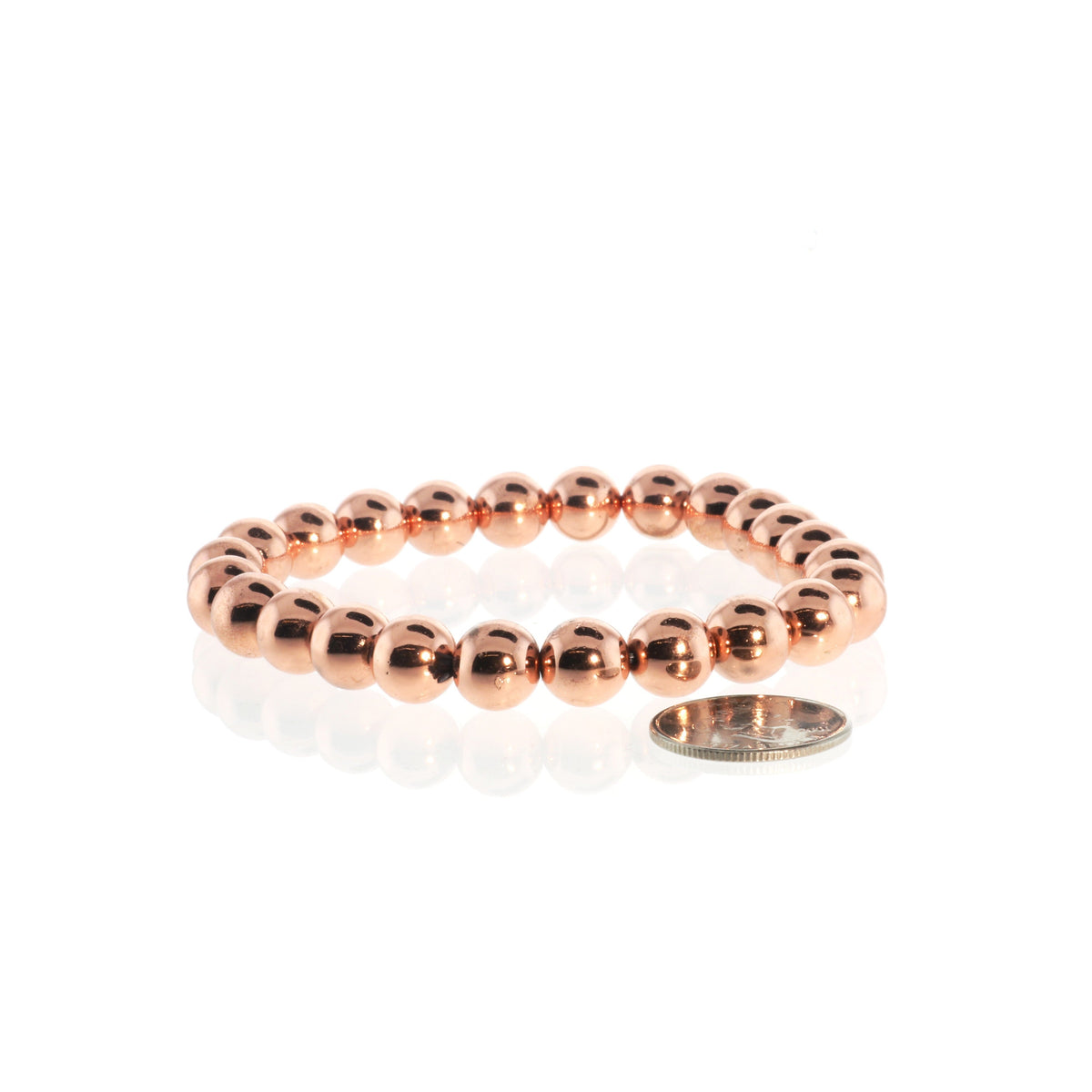 Hematite Electroplated Bead Bracelet (Enhanced)