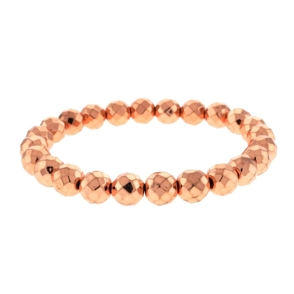 Hematite Electroplated Bead Bracelet (Enhanced)