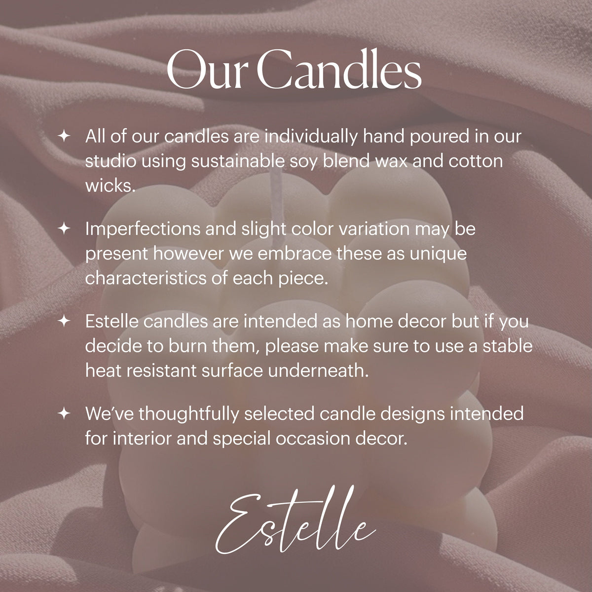 Handmade Starfish Soy Wax Taper Candle: Coastal Decor