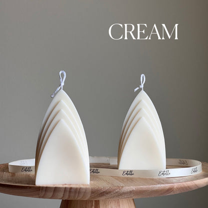 Skyscraper Candle: Geometric Pillar, Minimalist Home Decor, Vegan