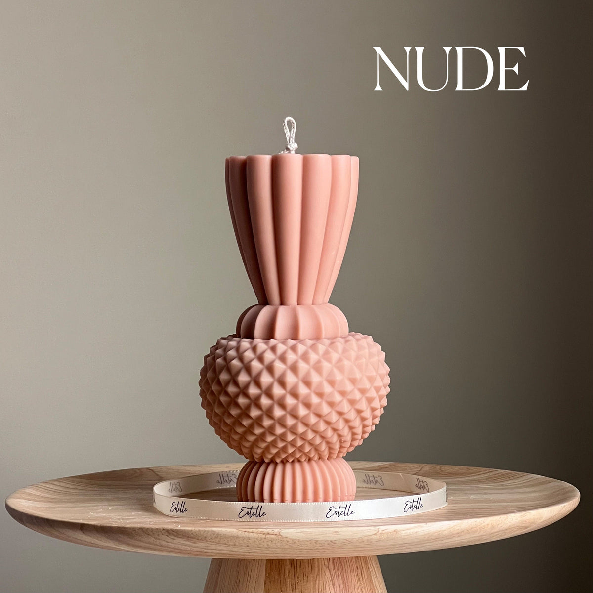 Handmade Diamond Vase Candle | Boho Home Decor
