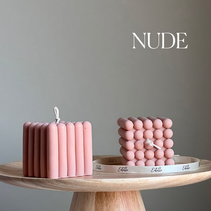 Handmade Cube Soy Candle | Unique Decorative Pillar Candle