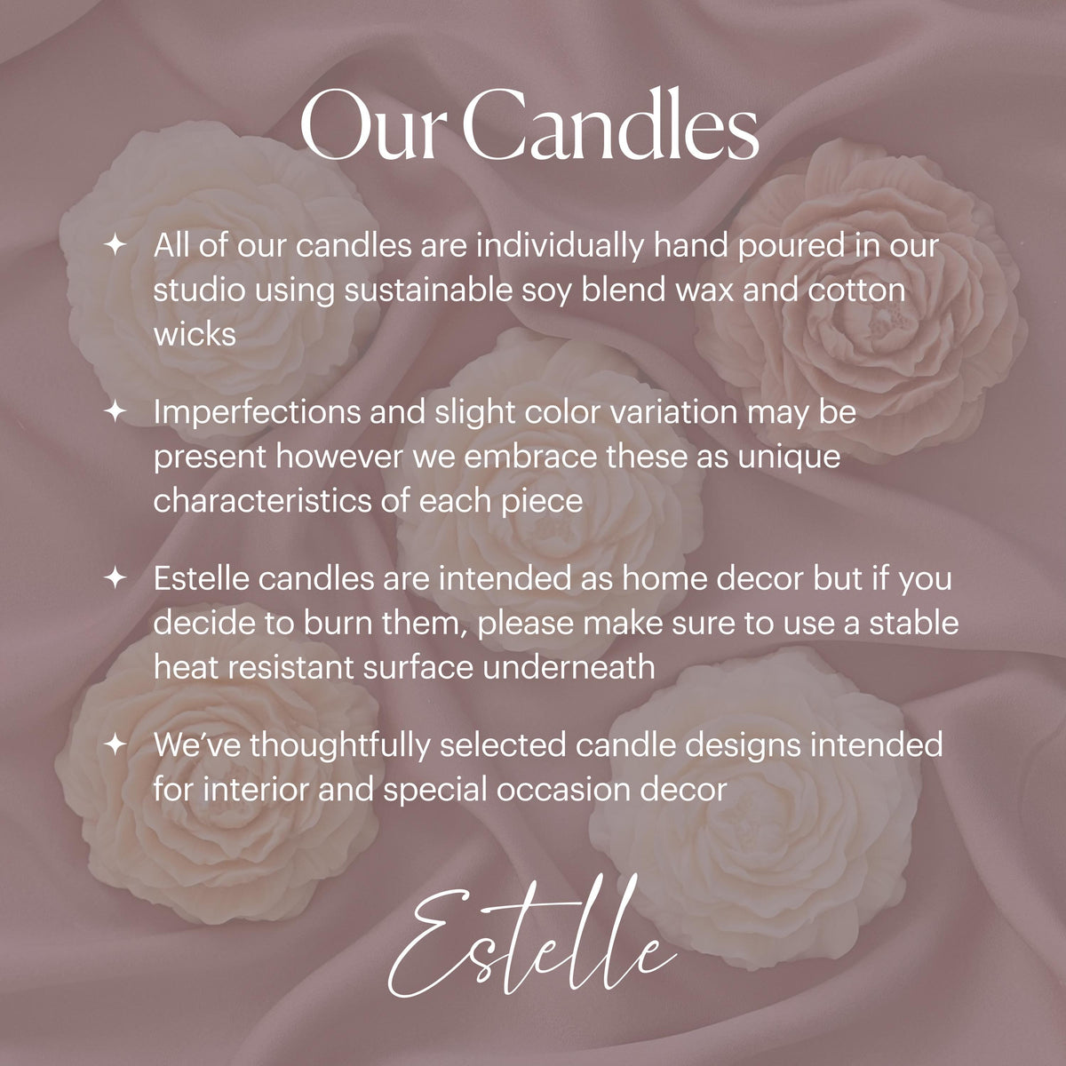 Handmade Tulip Soy Wax Pillar Candle: Home Decor Gift