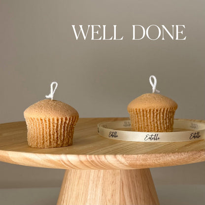 Handmade Cupcake Soy Candle: Trendy Vegan Home Decor