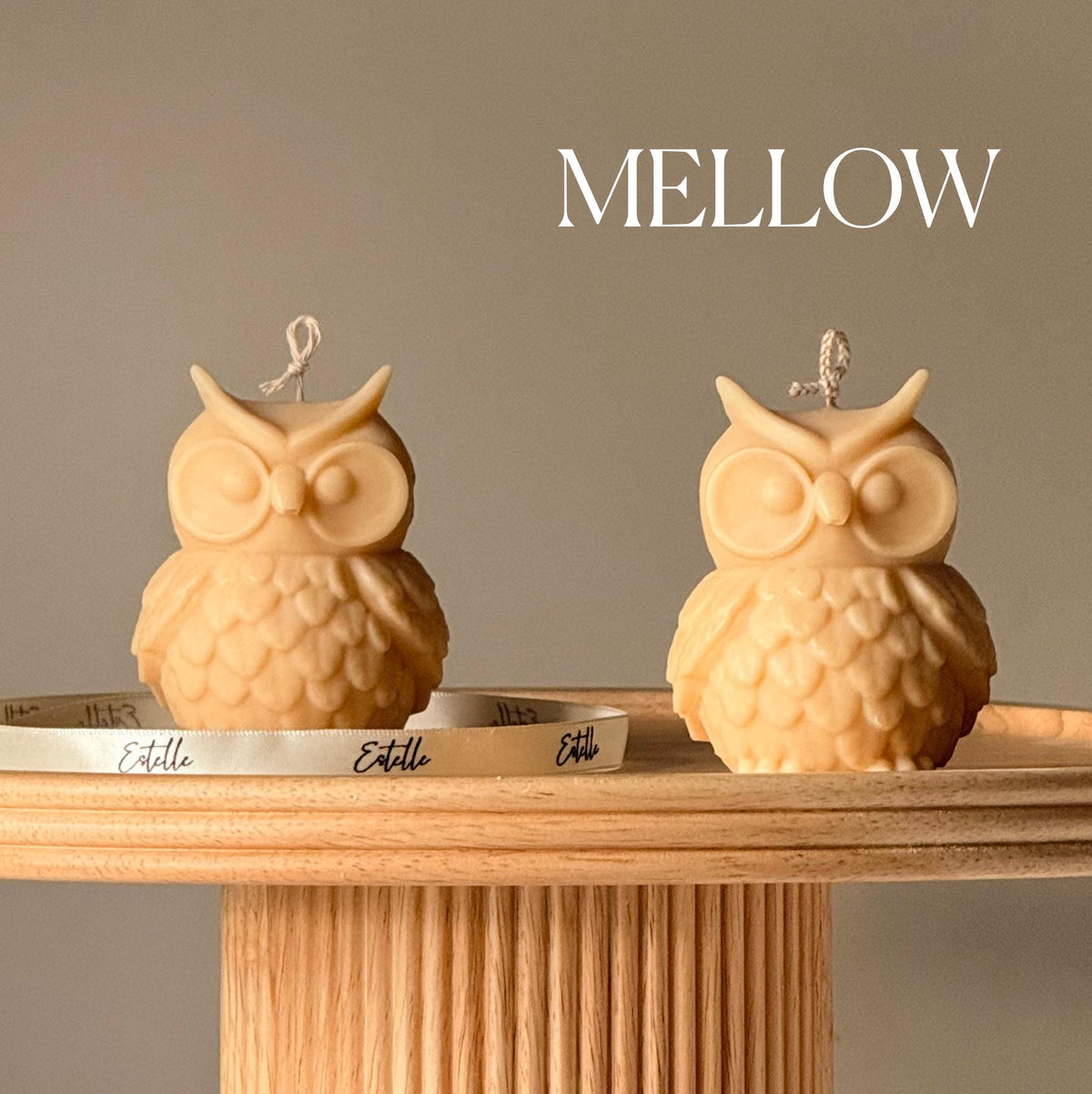 Owl Soy Candle: Handmade Sculptural Home Decor