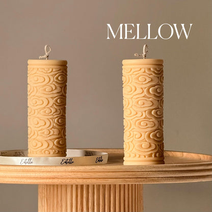 Clouds Pillar Candle | Handmade Decorative Candle