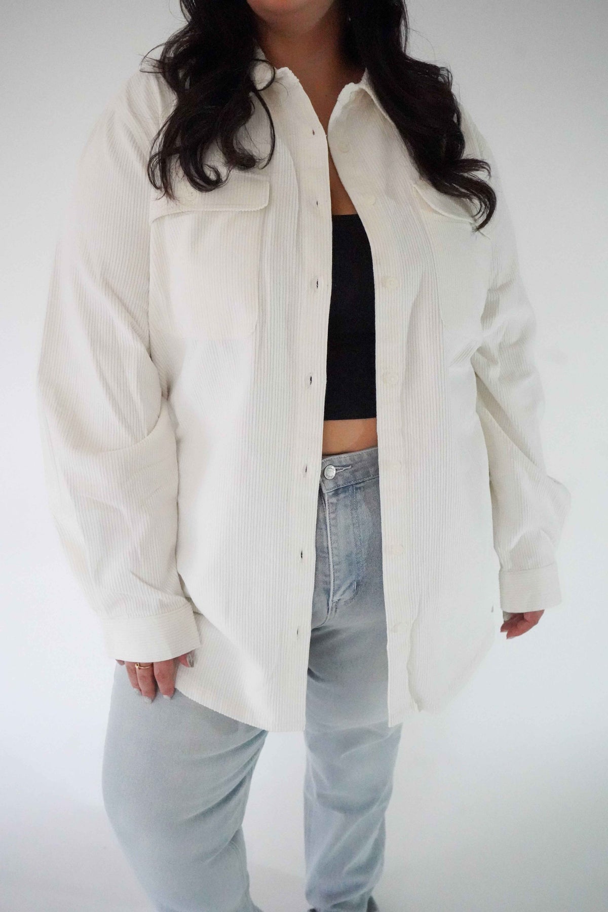 Jacket corduroy - Crème