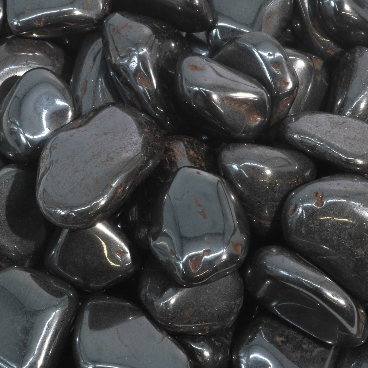Hematite Tumbled Stones - Mini