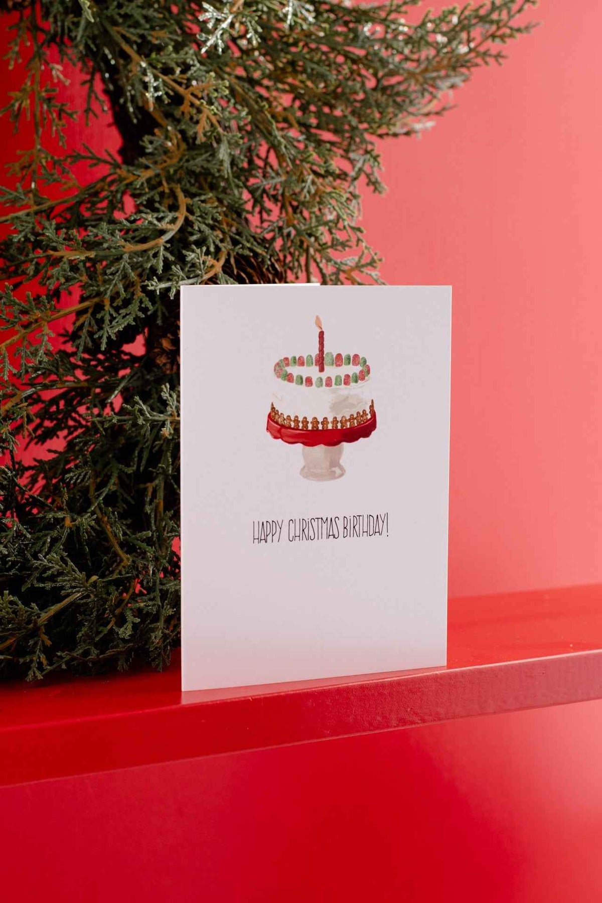 Happy Christmas Birthday- Greeting Card