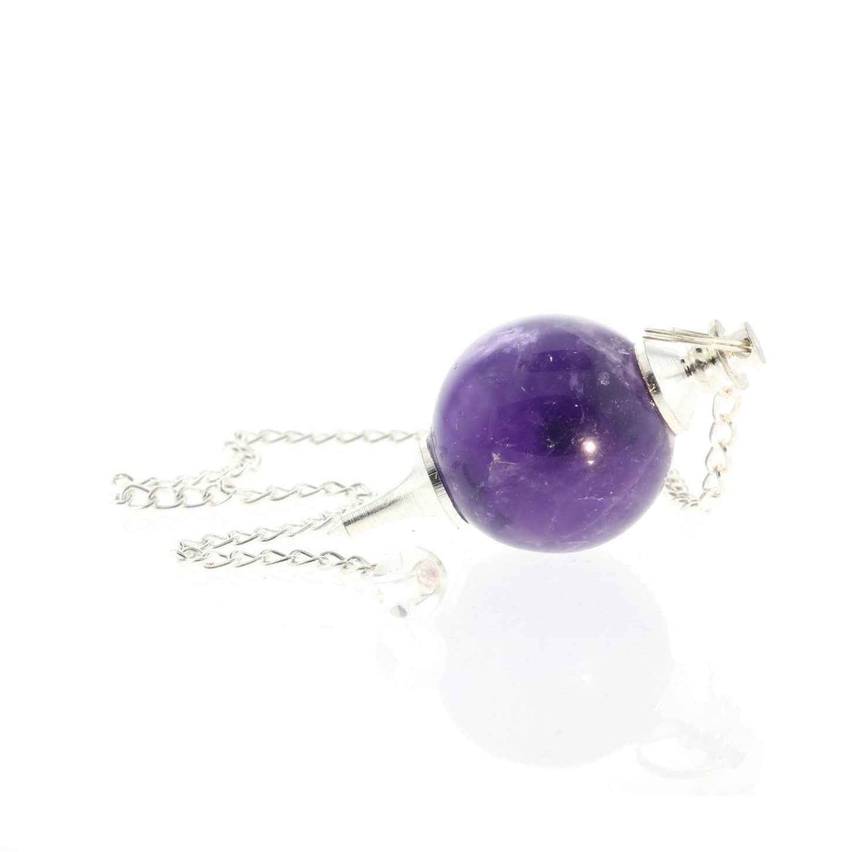 Amethyst Ball and Point Pendulum - 3 Pack