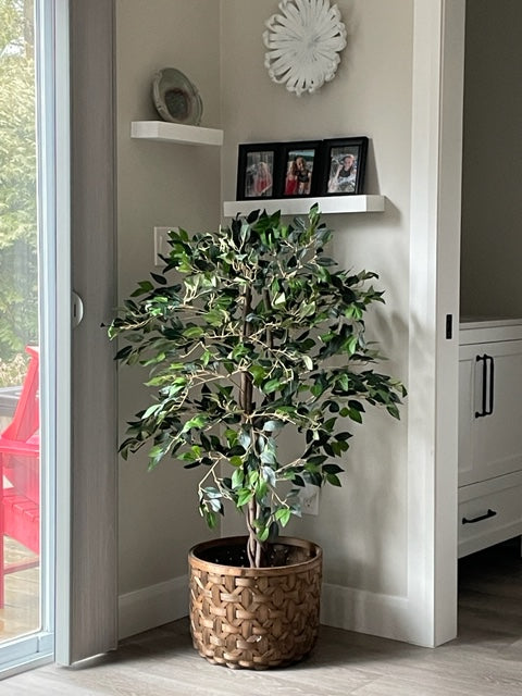 Yali Artificial Ficus Potted Plant 4'