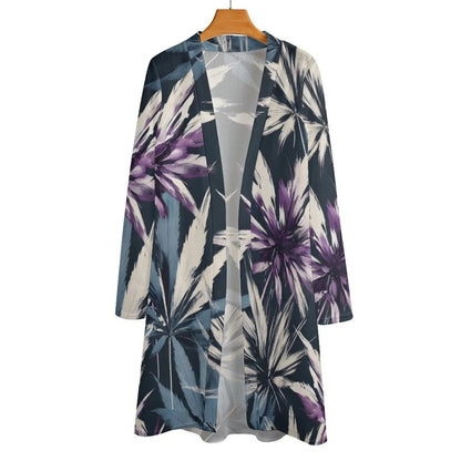 Indigo Haze Mid-Length Cardigan