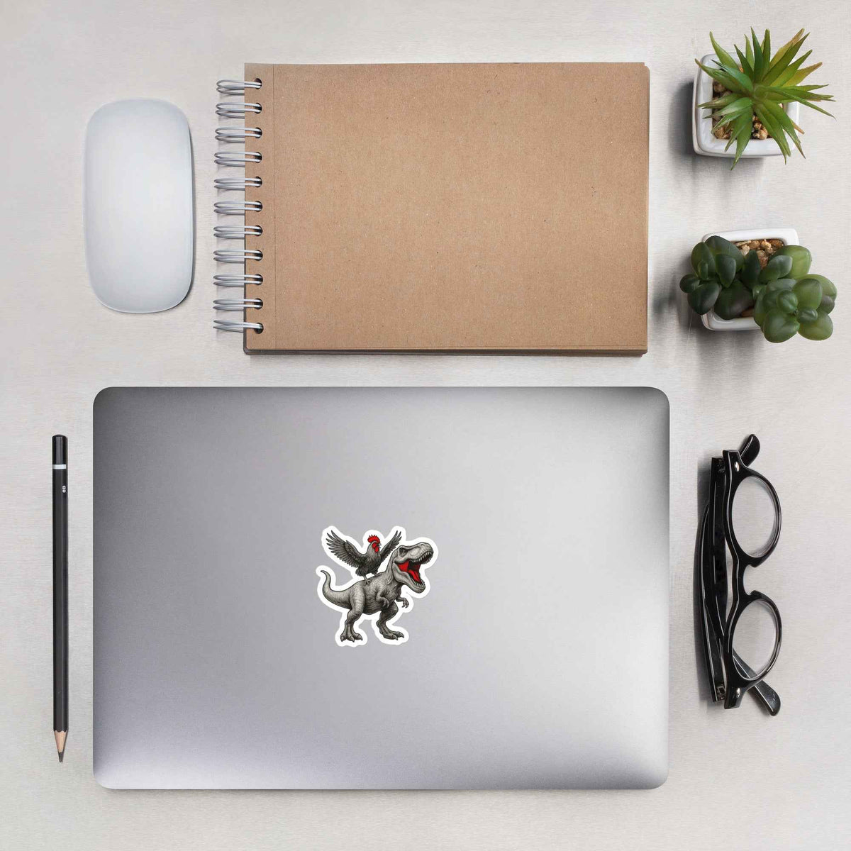 Chickasaur Cousins Sticker