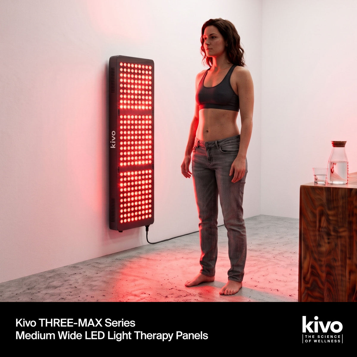 Kivo THREE-MAX Series - Medium Wide Red Light Therapy Panel