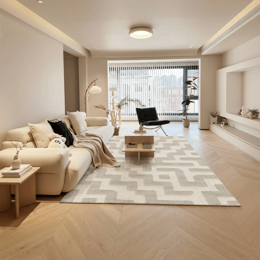 Labyrinth Milk Silk Carpet