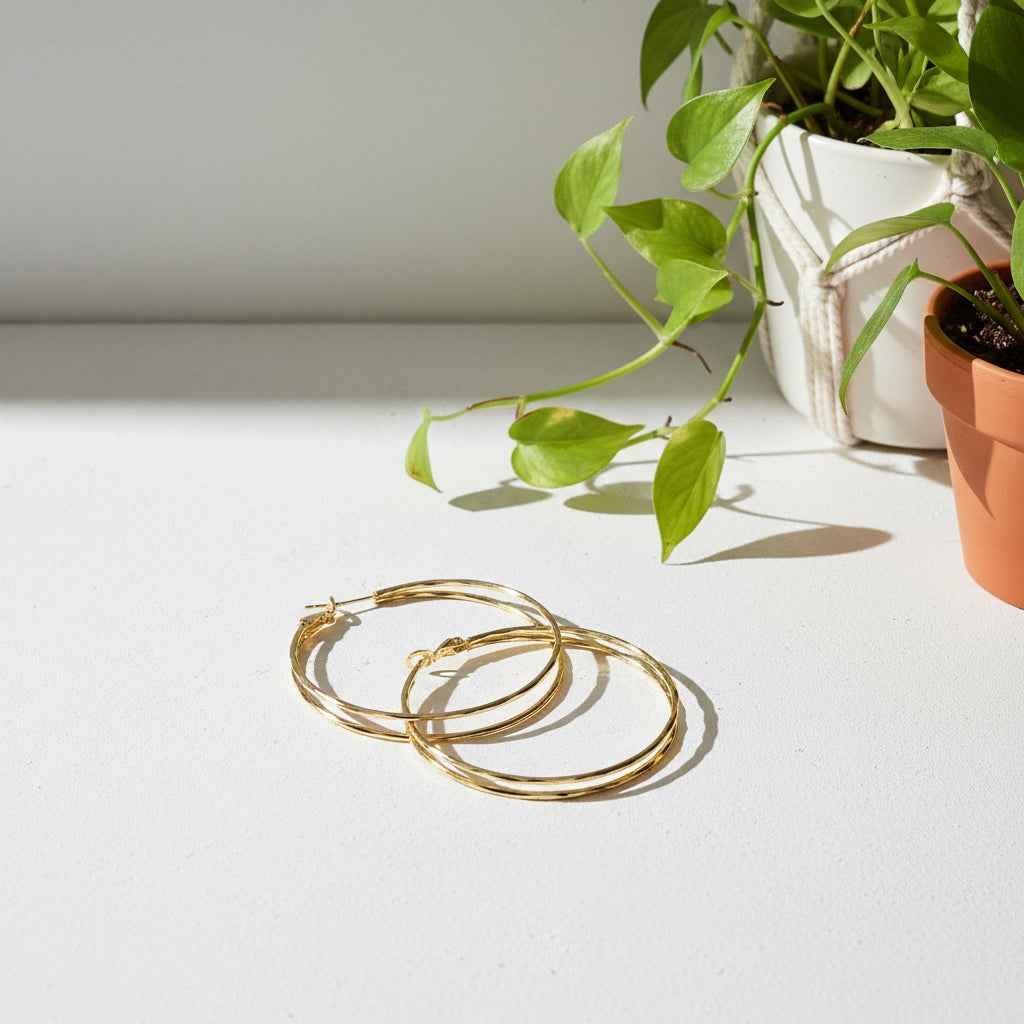 Double Strand Hoop Earring