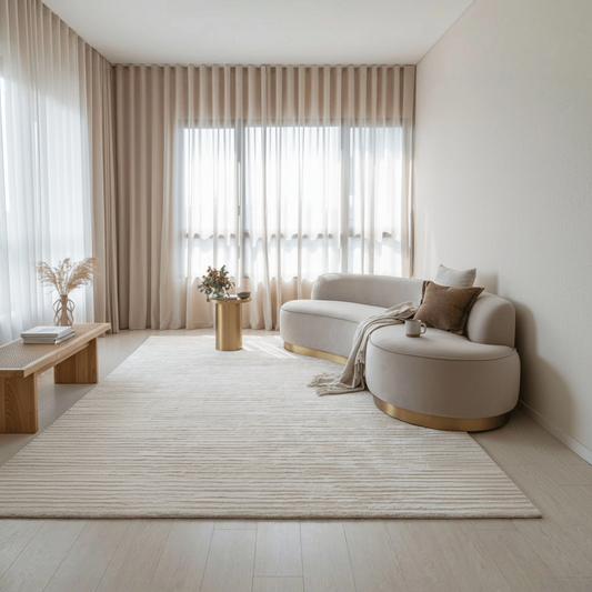 Linear Weave Handcrafted Area Rug