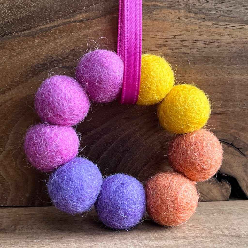 Wreath | Felted Essential Oil Diffuser