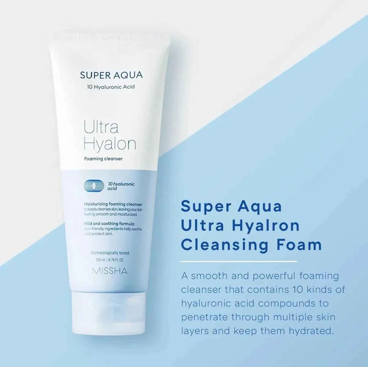 MISSHA Super Aqua Ultra Hyalron Cleansing Foam 200ml