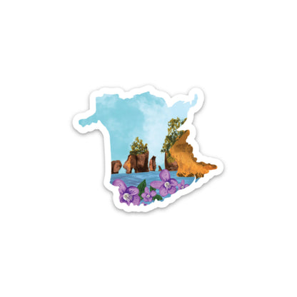 New Brunswick Vinyl Sticker