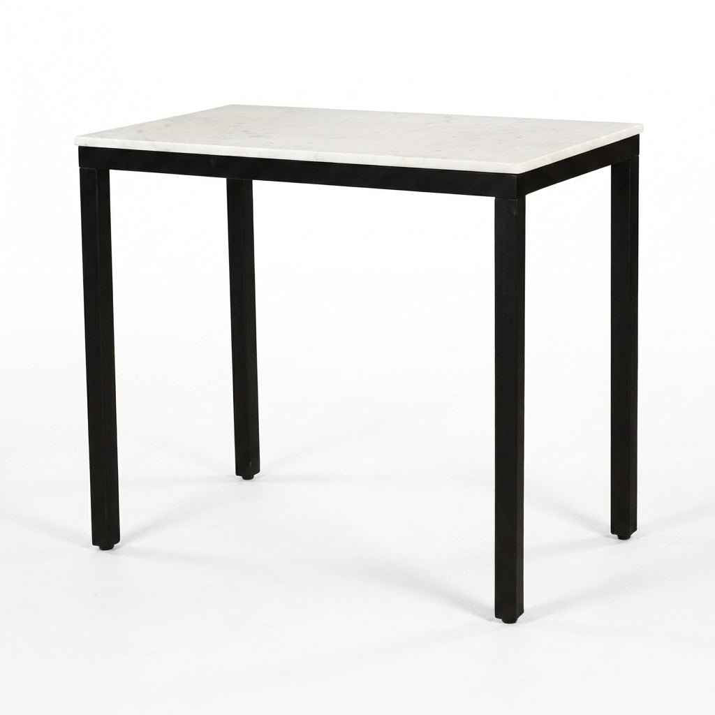 Pemberton Marble Mini Desk White