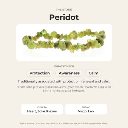 Peridot Chip Bracelet