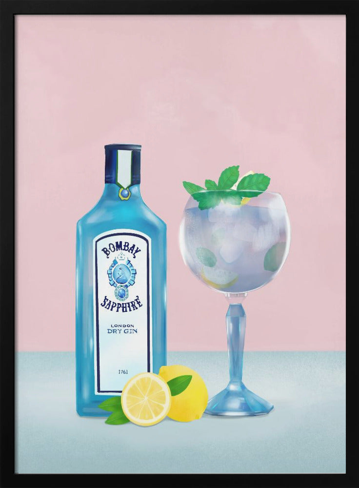 Wall Art Gin Cocktail
