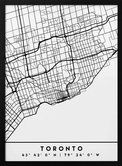 Wall art Black Maps 89 Canvas Wall Art
