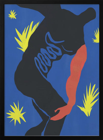 Wall art Cut out paper sport figurine