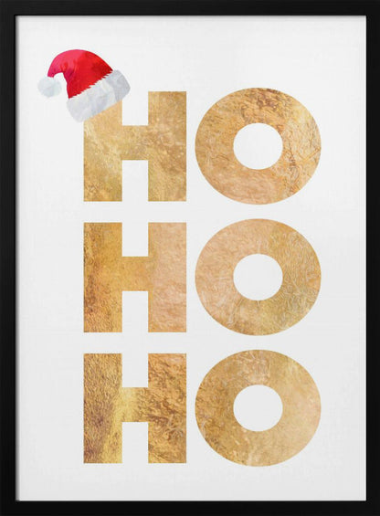 Wall art Hohoho typography Canvas Print