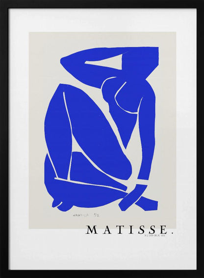 Wall art Nudo Blu III 1952 Boarder