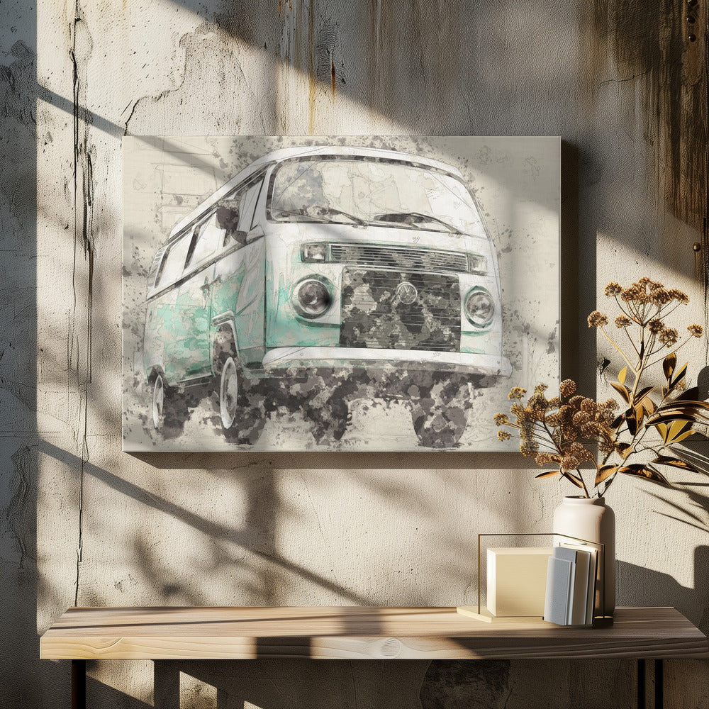 Wall art Volkswagen Combi