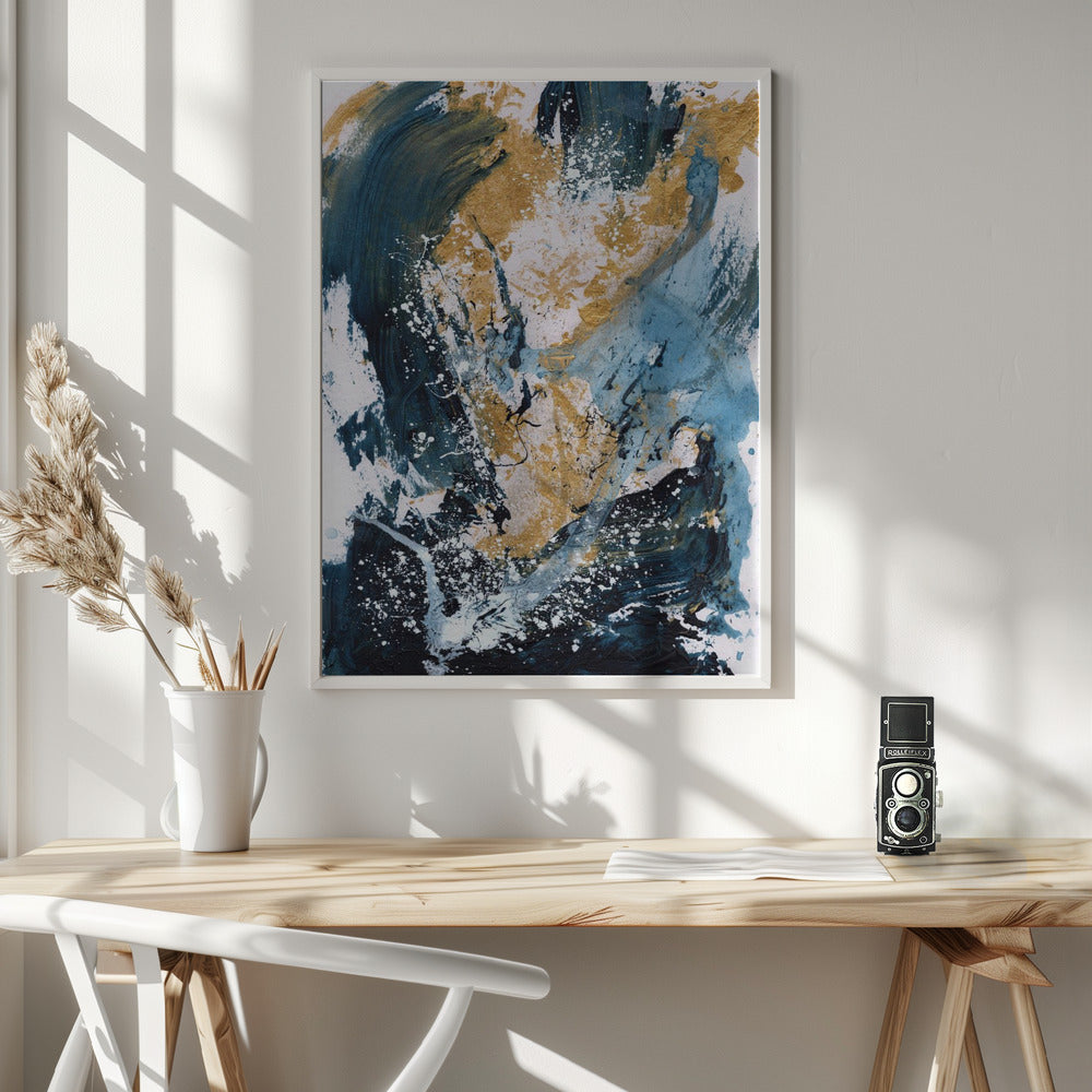 Wall Art Golden Sea