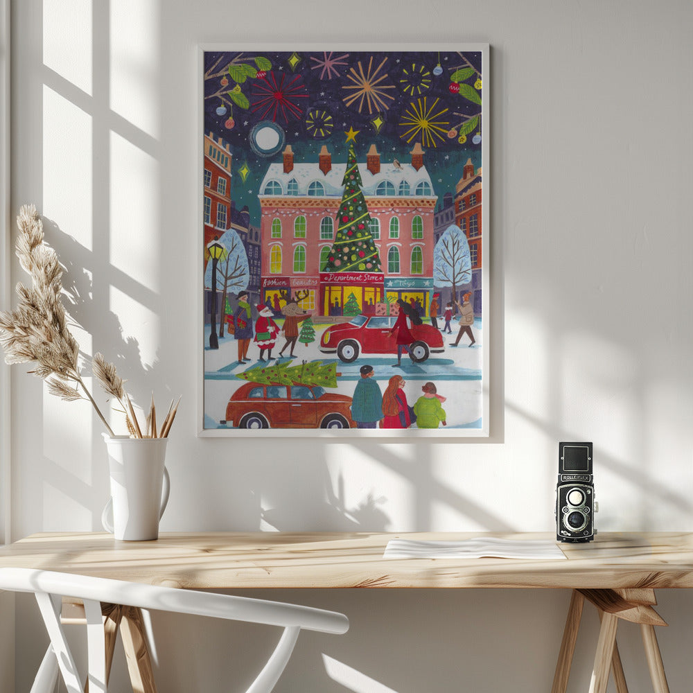 Wall art Christmas in the City Canvas Print