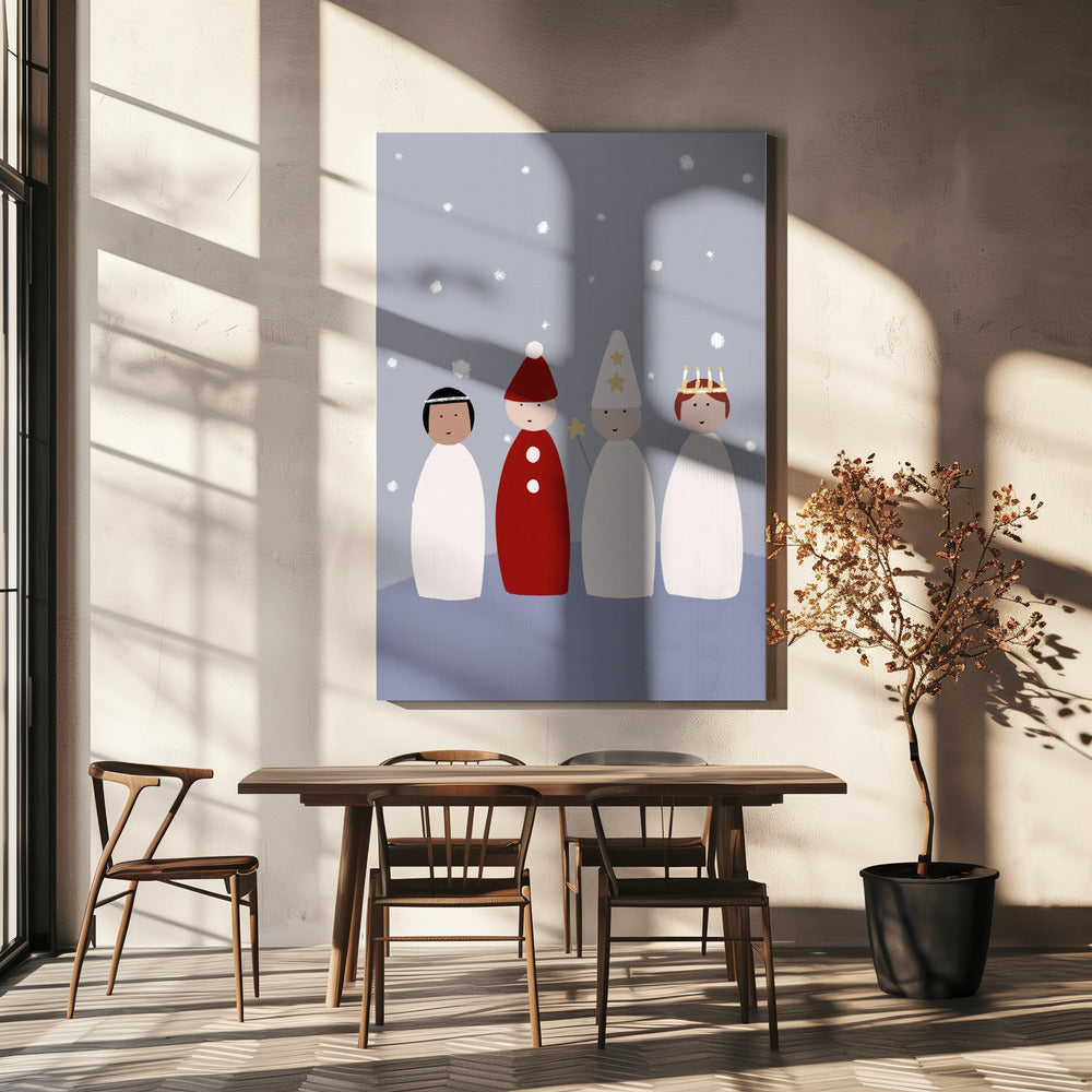 Wall art Swedish Lucia Canvas Print