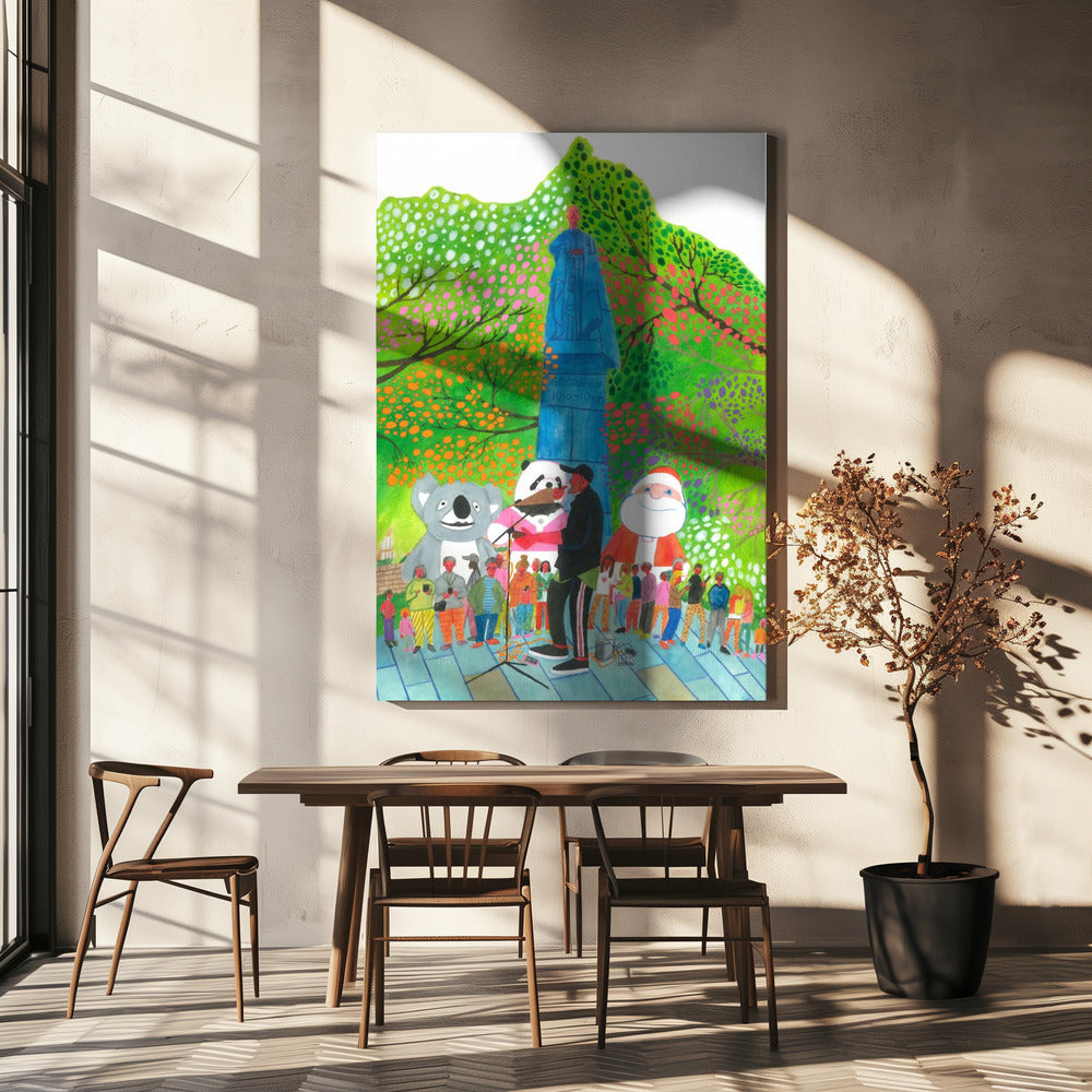 Wall art Street Concert Canvas Print