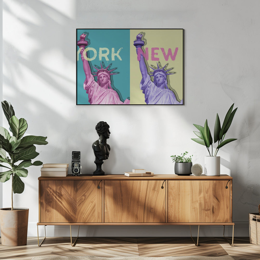 Wall art POP ART Statue of Liberty III