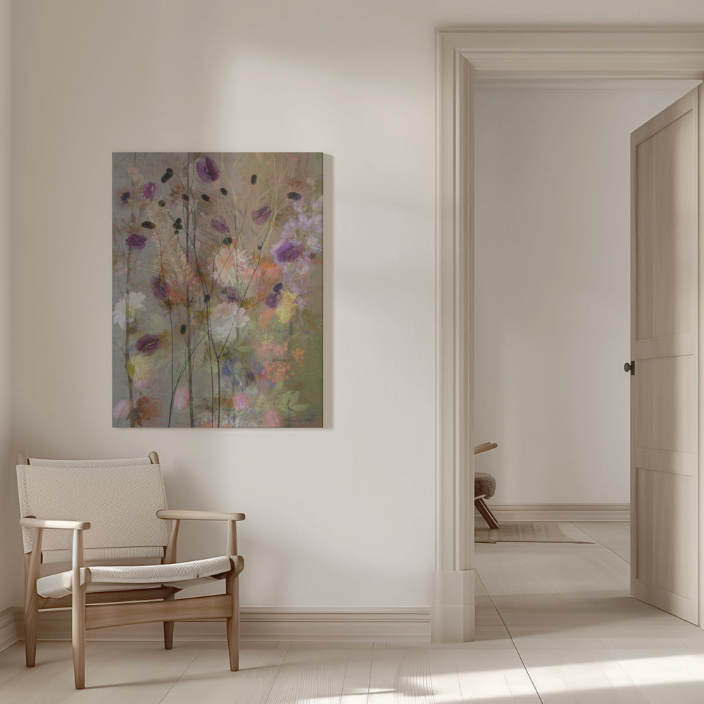 Wall art Painterly flowers