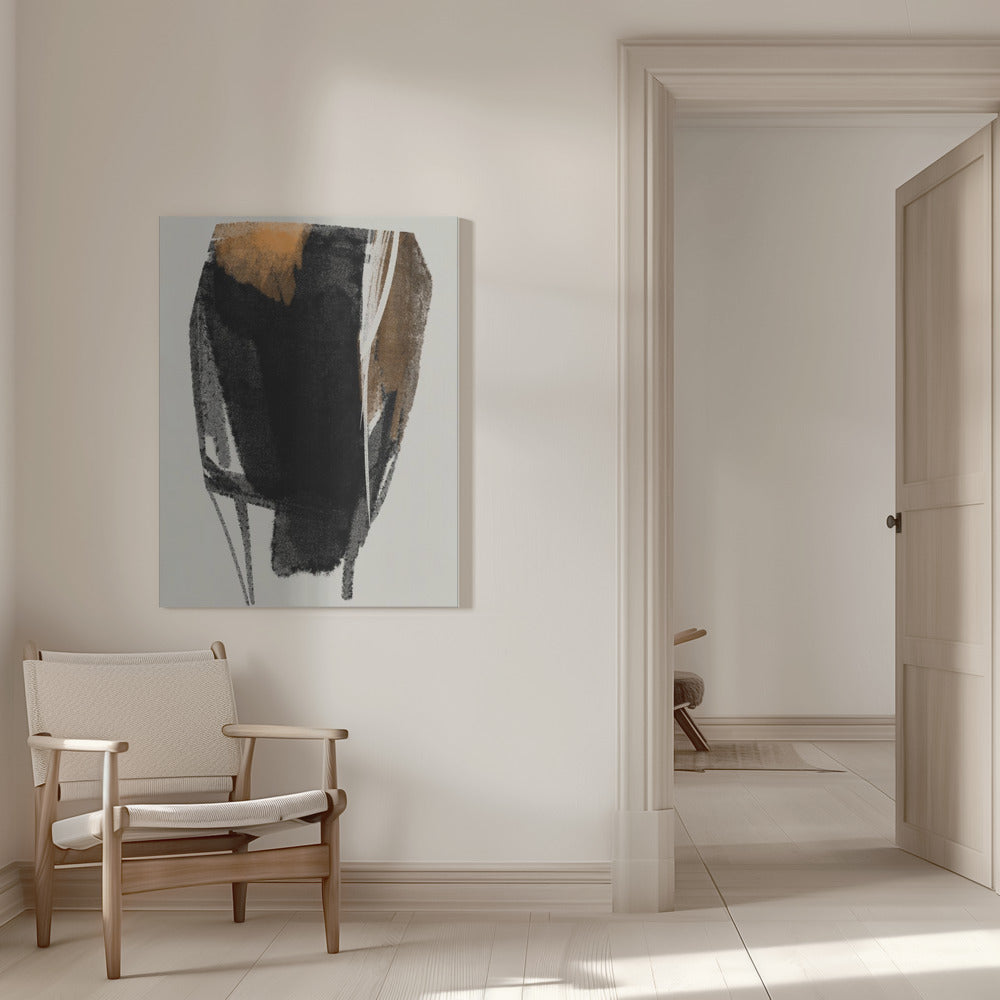 Wall art Black Figure On Neutral Background 2