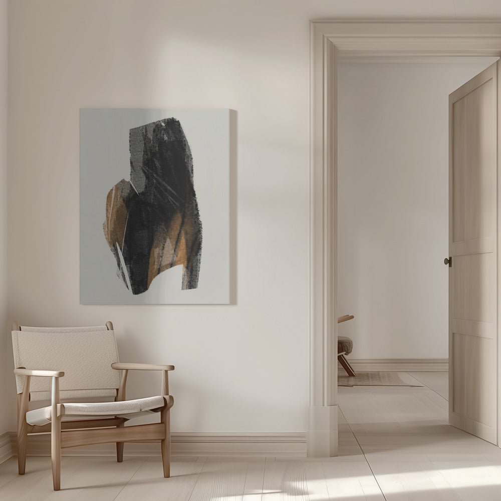 Wall art Black Figure On Neutral Background 4