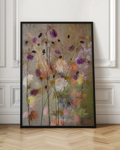 Wall art Painterly flowers