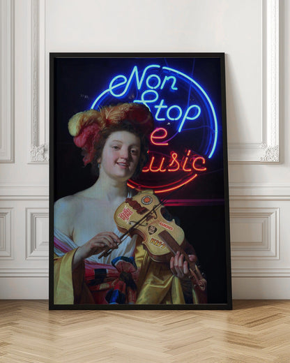 Wall art Non Stop the Music Canvas Print
