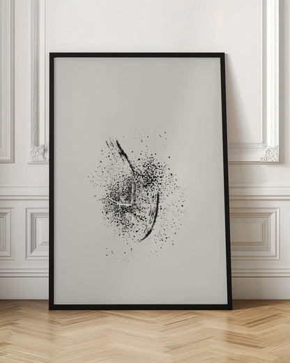 Wall art Brush splatters #2