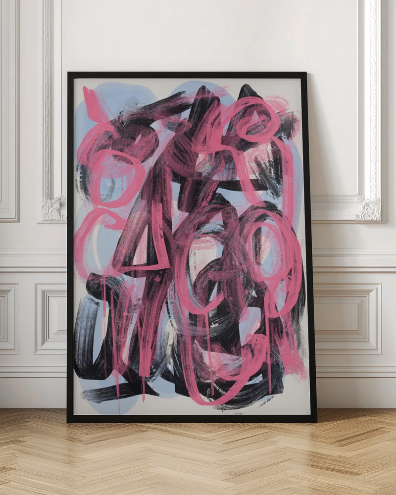 Wall art Dry brush abstract