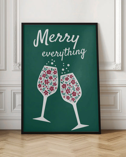 Wall art Merry Everything Canvas Print