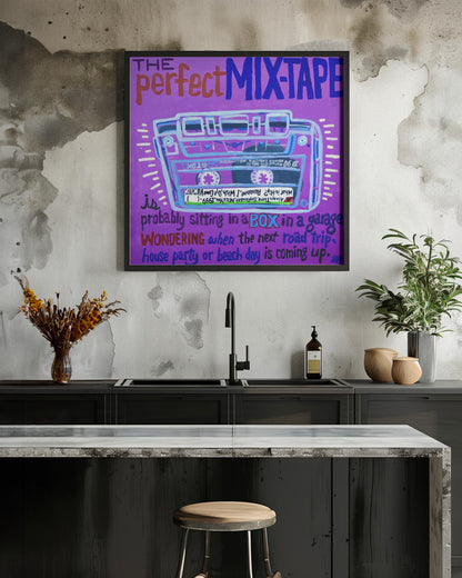 Wall art Mix Tape Canvas Print