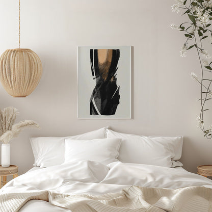 Wall art Black Figure On Neutral Background 3