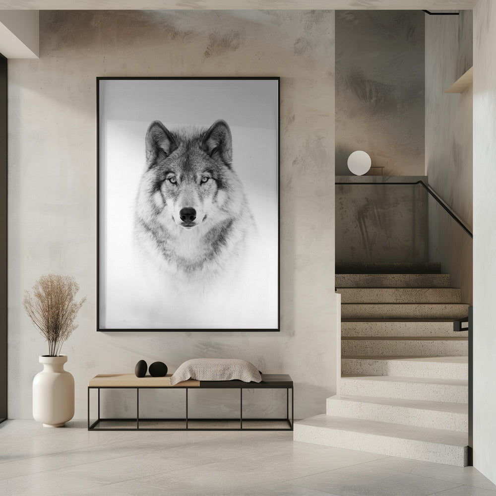 Portrait of a Timber Wolf
