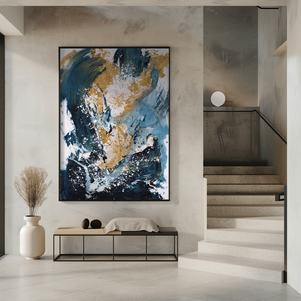 Wall Art Golden Sea